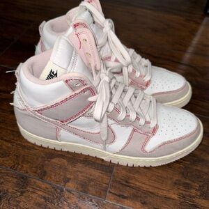 Nike Dunk 1985 Barely Rose Summit White High-Top Sneakers